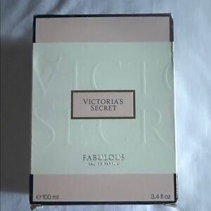 Victoria's Secret Cream and Black Perfume Box